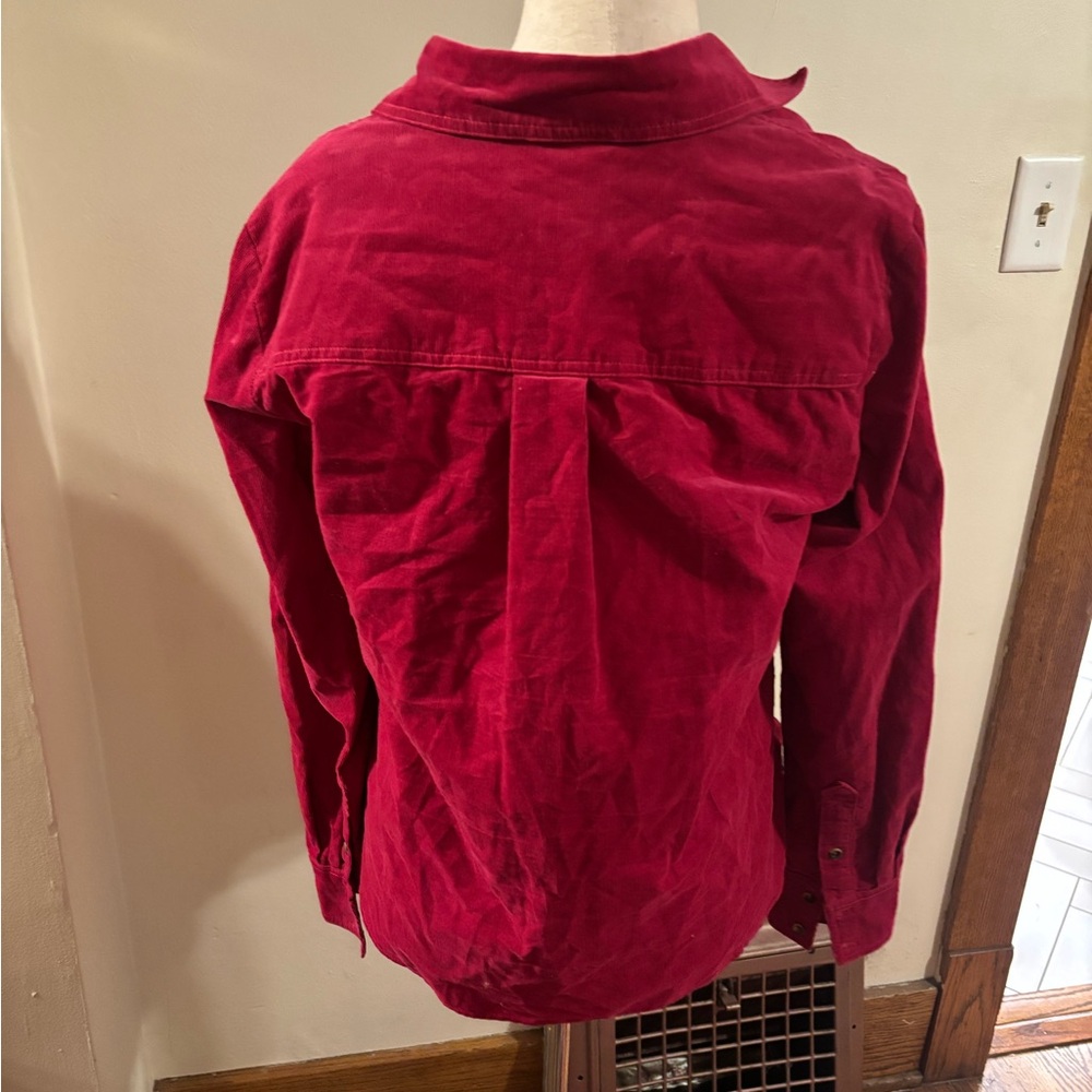 Boden Sienna Cord Shirt in Rich Magenta - Picture 9 of 9